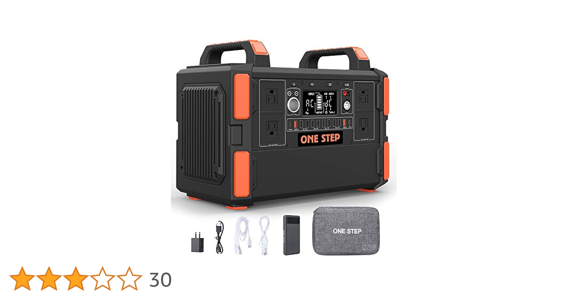 ポータブル電源 大 1048Wh 327600mAh 超大容量 液晶大画面581 Amazon | ONE STEP ポータブル電源 327600mAh/1045Wh PSE認証済